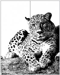 Пескоструйный рисунок животные 107